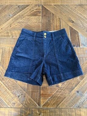 INC International Concepts High-Rise Dark Wash Denim Shorts Size 4 Women